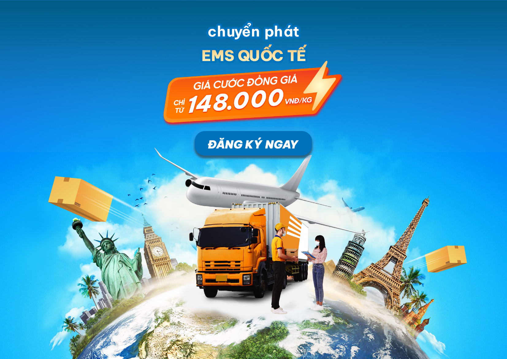 EMS EMS Việt Nam tung gói cước đồng giá siêu ưu đãi gửi hàng quốc tế